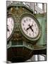 Ornate clock on building in downtown, Chicago, Illinois, USA-Alan Klehr-Mounted Photographic Print