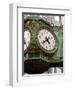 Ornate clock on building in downtown, Chicago, Illinois, USA-Alan Klehr-Framed Photographic Print