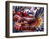 Ornate Detail of a Dragon Boat on the Willamette River, Rose Festival, Portland, Oregon, USA-Janis Miglavs-Framed Premium Photographic Print