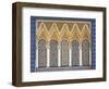 Ornate Detail With Coloured Tiles, Royal Palace, Fez-El-Jedid, Fez (Fes), Morocco, North Africa-null-Framed Photographic Print