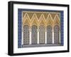 Ornate Detail With Coloured Tiles, Royal Palace, Fez-El-Jedid, Fez (Fes), Morocco, North Africa-null-Framed Photographic Print