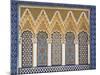 Ornate Detail With Coloured Tiles, Royal Palace, Fez-El-Jedid, Fez (Fes), Morocco, North Africa-null-Mounted Photographic Print