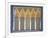 Ornate Detail With Coloured Tiles, Royal Palace, Fez-El-Jedid, Fez (Fes), Morocco, North Africa-null-Framed Photographic Print