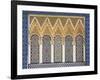 Ornate Detail With Coloured Tiles, Royal Palace, Fez-El-Jedid, Fez (Fes), Morocco, North Africa-null-Framed Photographic Print