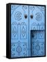 Ornate Door in Sidi Bou Said-Philippe Lissac-Framed Stretched Canvas