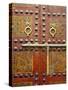 Ornate Door, Sidi Ahmed Tijani Mosque, the Medina, Fes, Morocco-Doug Pearson-Stretched Canvas