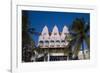 Ornate Dutch Building Oranjestad Aruba-George Oze-Framed Photographic Print