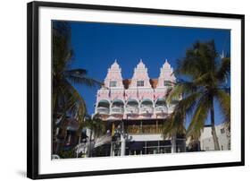 Ornate Dutch Building Oranjestad Aruba-George Oze-Framed Photographic Print