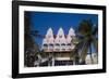 Ornate Dutch Building Oranjestad Aruba-George Oze-Framed Photographic Print