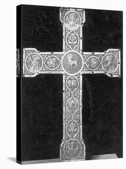 Ornate, Engraved German Metal Cross-null-Stretched Canvas