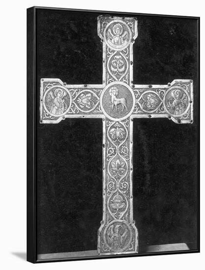 Ornate, Engraved German Metal Cross-null-Framed Photographic Print