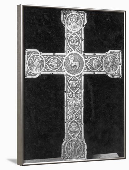 Ornate, Engraved German Metal Cross-null-Framed Photographic Print