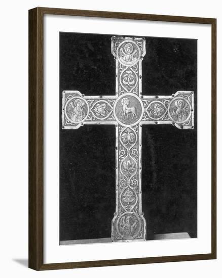 Ornate, Engraved German Metal Cross-null-Framed Photographic Print