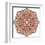 Ornate Ethnic Henna Colors Mandala-art_of_sun-Framed Art Print