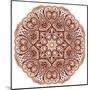 Ornate Ethnic Henna Colors Mandala-art_of_sun-Mounted Art Print