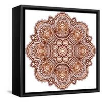 Ornate Ethnic Henna Colors Mandala-art_of_sun-Framed Stretched Canvas