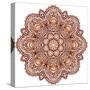 Ornate Ethnic Henna Colors Mandala-art_of_sun-Stretched Canvas