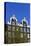 Ornate Gabled Houses, Amsterdam, Netherlands, Europe-Amanda Hall-Stretched Canvas