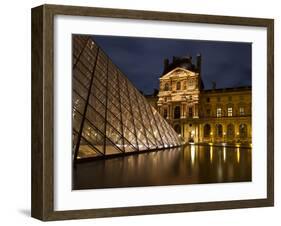 Ornate Glass and Masonry at the Louvre-Michael Blanchette Photography-Framed Photographic Print