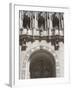 Ornate Gothic Style Entrance to the Tribune Tower, Chicago, Illinois, USA-Amanda Hall-Framed Photographic Print