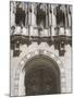 Ornate Gothic Style Entrance to the Tribune Tower, Chicago, Illinois, USA-Amanda Hall-Mounted Photographic Print