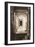 Ornate Marble Columns Of The Famous Jain Temple Ranakpur Located In Rural Rajasthan, India-Erik Kruthoff-Framed Photographic Print