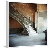 Ornate Marble Staircase in Apartment Building, Havana, Cuba, West Indies, Central America-Lee Frost-Framed Photographic Print