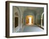 Ornate Passageway to Open Door, Samode Palace, Jaipur, Rajasthan State, India-Gavin Hellier-Framed Photographic Print