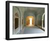 Ornate Passageway to Open Door, Samode Palace, Jaipur, Rajasthan State, India-Gavin Hellier-Framed Photographic Print