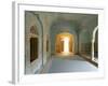 Ornate Passageway to Open Door, Samode Palace, Jaipur, Rajasthan State, India-Gavin Hellier-Framed Photographic Print