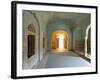 Ornate Passageway to Open Door, Samode Palace, Jaipur, Rajasthan State, India-Gavin Hellier-Framed Photographic Print