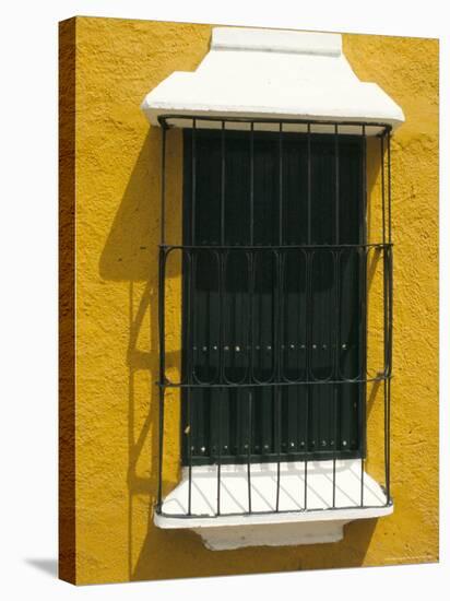 Ornate Window, Ciudad Bolivar, Venezuela, South America-Mark Chivers-Stretched Canvas
