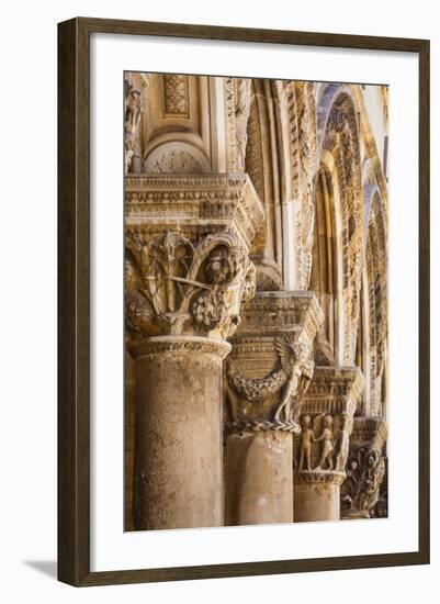 Ornately Carved Collumns-Doug Pearson-Framed Photographic Print