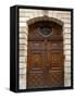 Ornately Carved Wooden Doors, Avignon, Provence, France-Lisa S. Engelbrecht-Framed Stretched Canvas