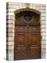 Ornately Carved Wooden Doors, Avignon, Provence, France-Lisa S. Engelbrecht-Stretched Canvas