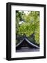 Ornately Designed Roof and Japanese Maple Leaves at the Golden Temple, Kyoto, Japan-Paul Dymond-Framed Photographic Print