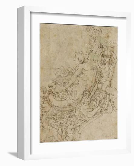Ornement : faunes et chimères-Benvenuto Cellini-Framed Giclee Print