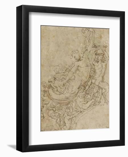 Ornement : faunes et chimères-Benvenuto Cellini-Framed Premium Giclee Print