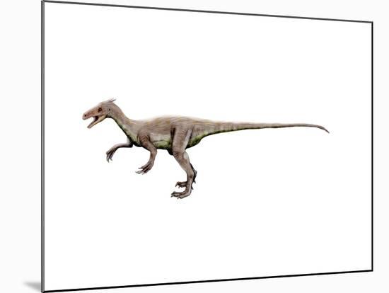 Ornitholestes Dinosaur-null-Mounted Art Print