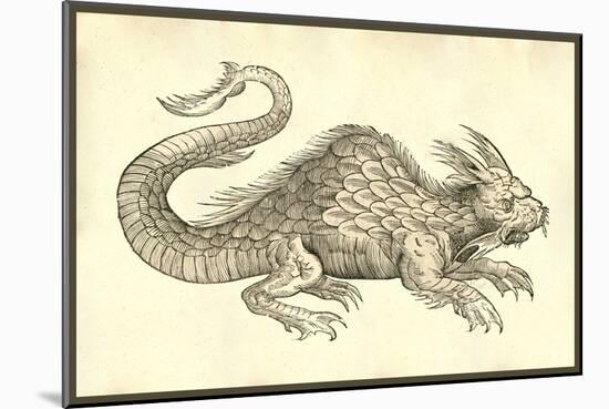 Orobonis Piscis Effigies-Ulisse Aldrovandi-Mounted Art Print