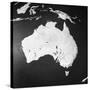 Orographical Map of Australia-null-Stretched Canvas