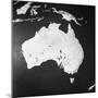 Orographical Map of Australia-null-Mounted Premium Photographic Print