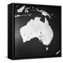 Orographical Map of Australia-null-Framed Stretched Canvas