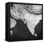 Orographical Map of India and Afghanistan-null-Framed Stretched Canvas