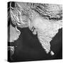 Orographical Map of India and Afghanistan-null-Stretched Canvas