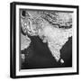 Orographical Map of India and Afghanistan-null-Framed Photographic Print