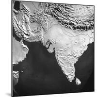 Orographical Map of India and Afghanistan-null-Mounted Photographic Print