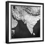 Orographical Map of India and Afghanistan-null-Framed Photographic Print