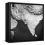 Orographical Map of India and Afghanistan-null-Framed Stretched Canvas