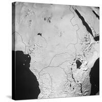 Orographical Map of the Congo Basin and Sahara Desert-null-Stretched Canvas